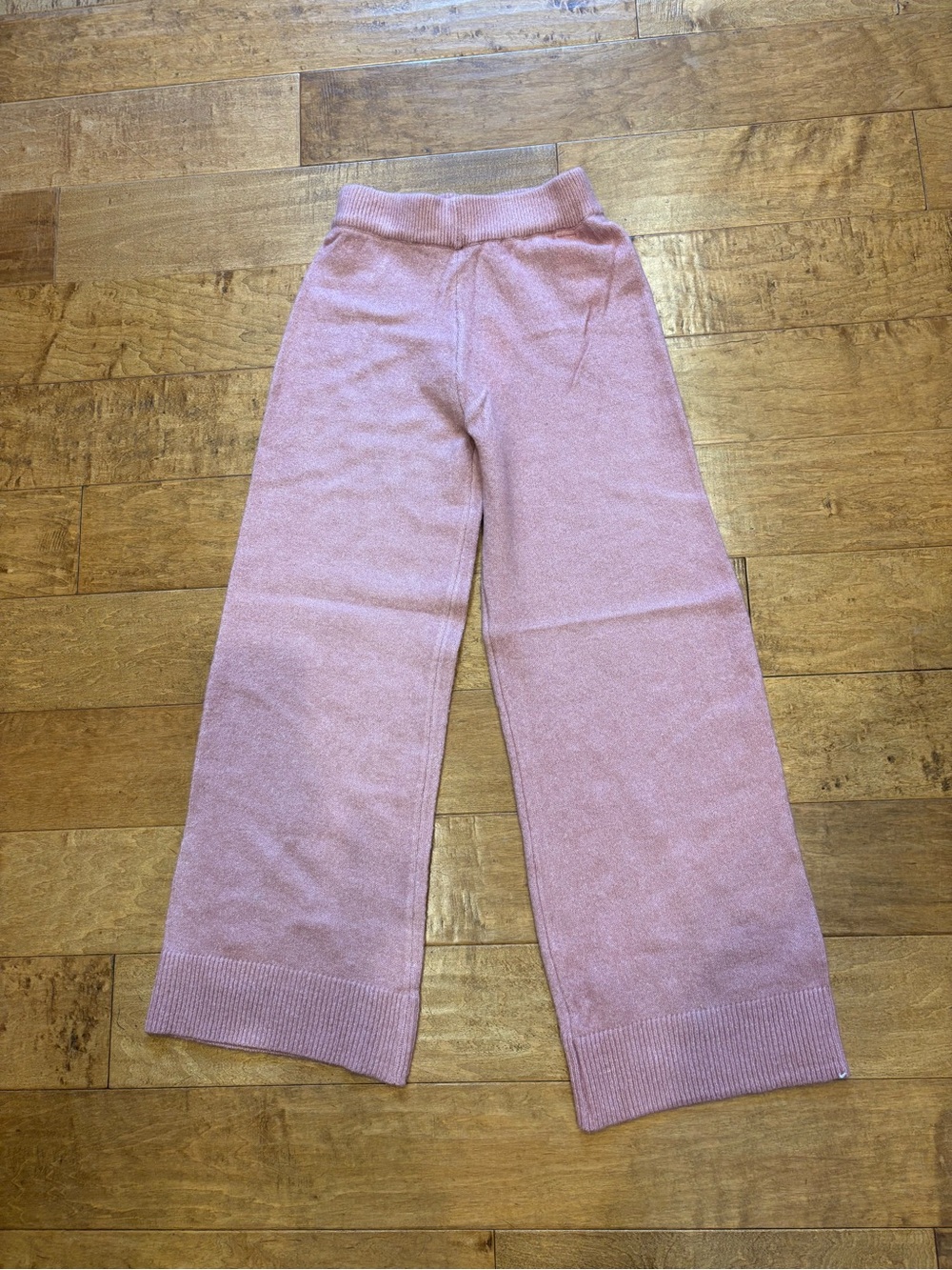 Moon River Dusty Rose Ribbed Knit Pants XS NWT